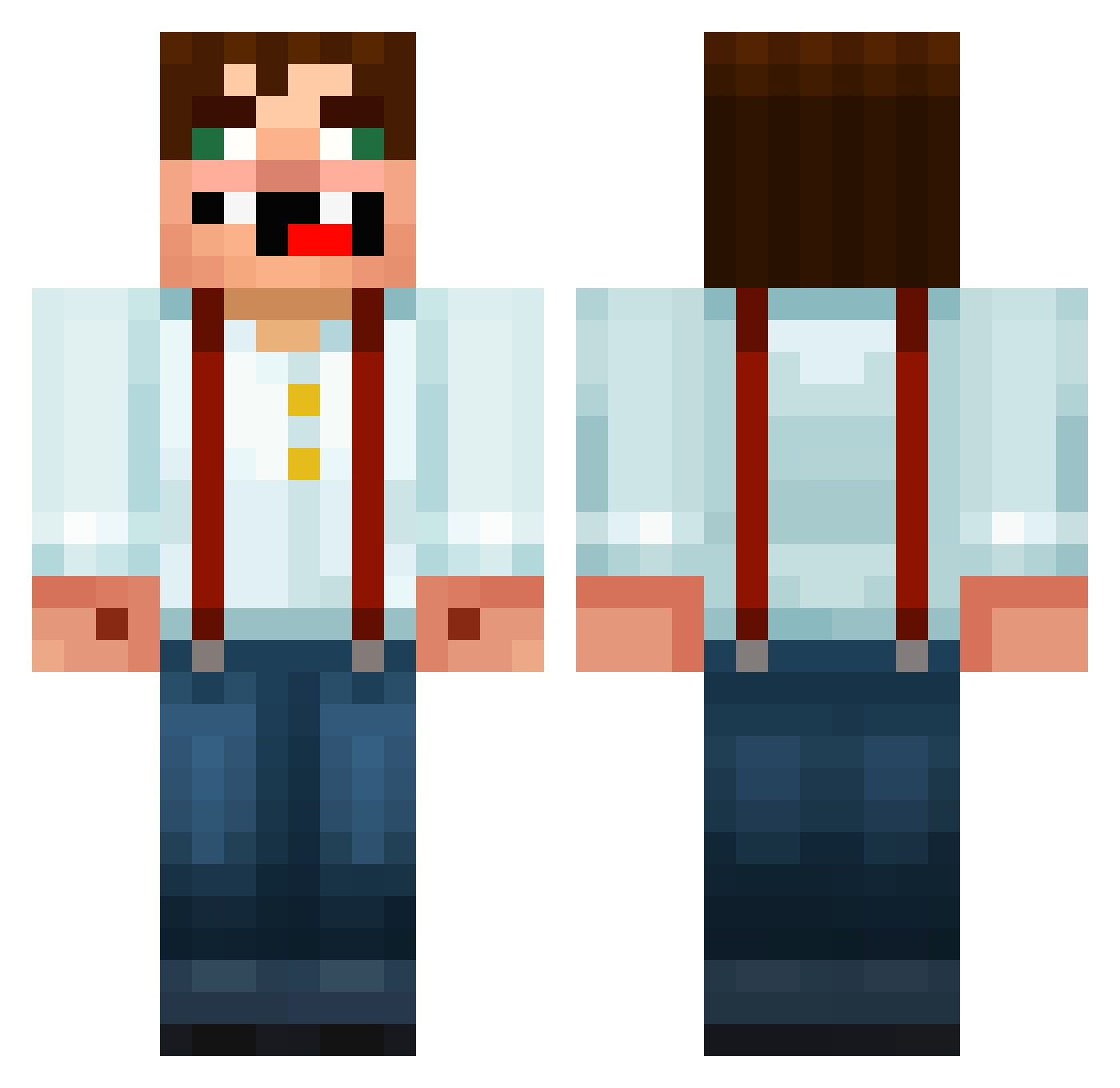 _st4chu37 Minecraft skin, front and back view
