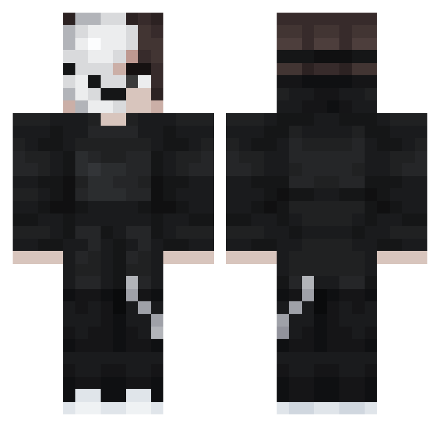 The_Destorr Minecraft skin, front and back view