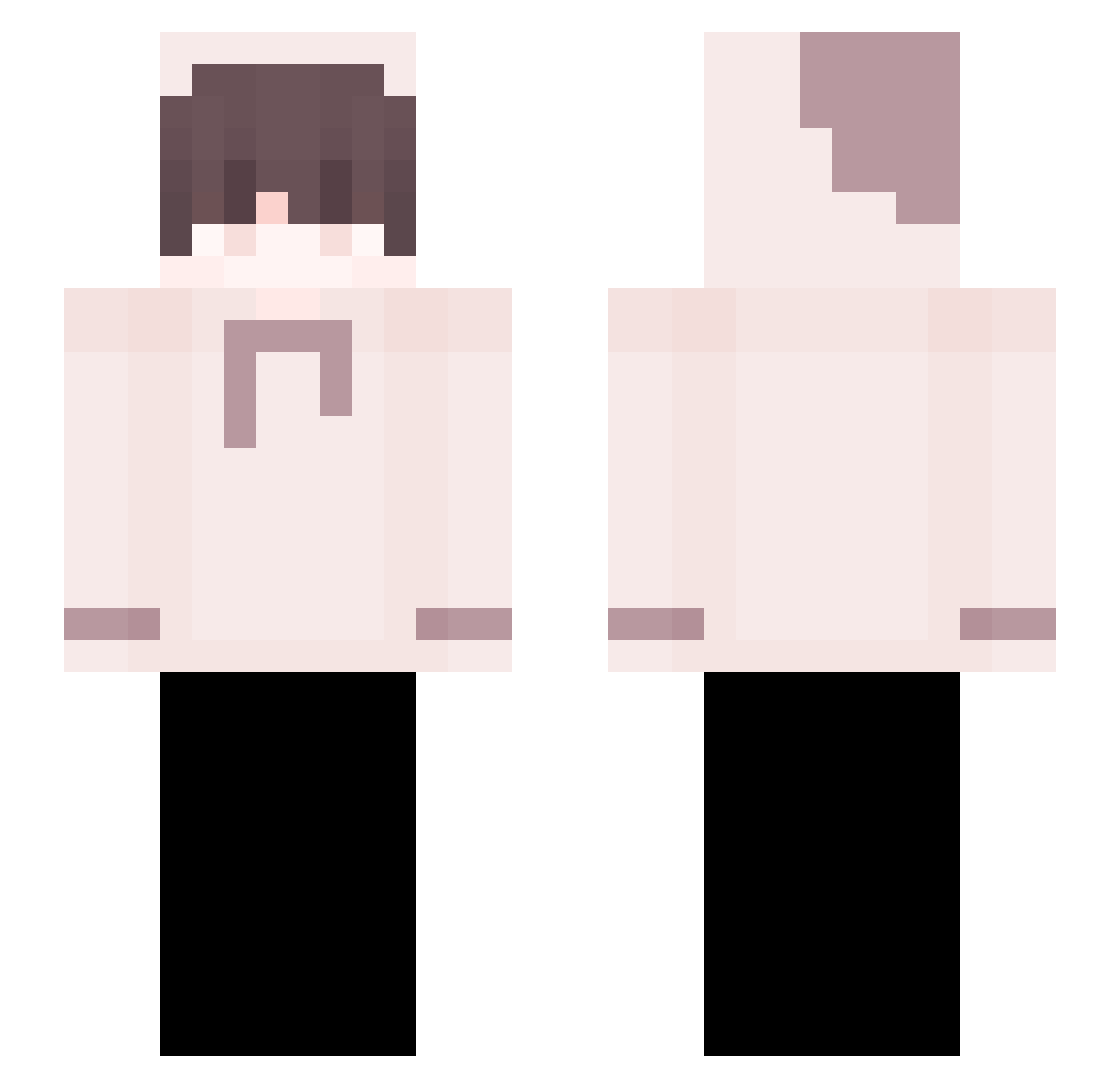 Ro_A_0 Minecraft skin, front and back view