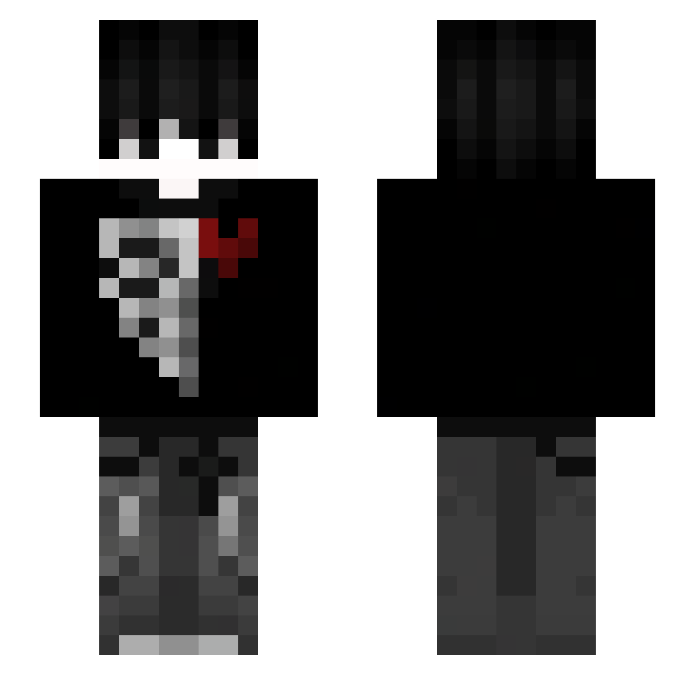 ppabak Minecraft skin, front and back view