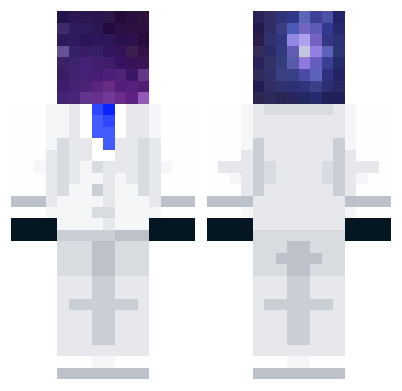 Cosmic_212 Minecraft skin, front and back view