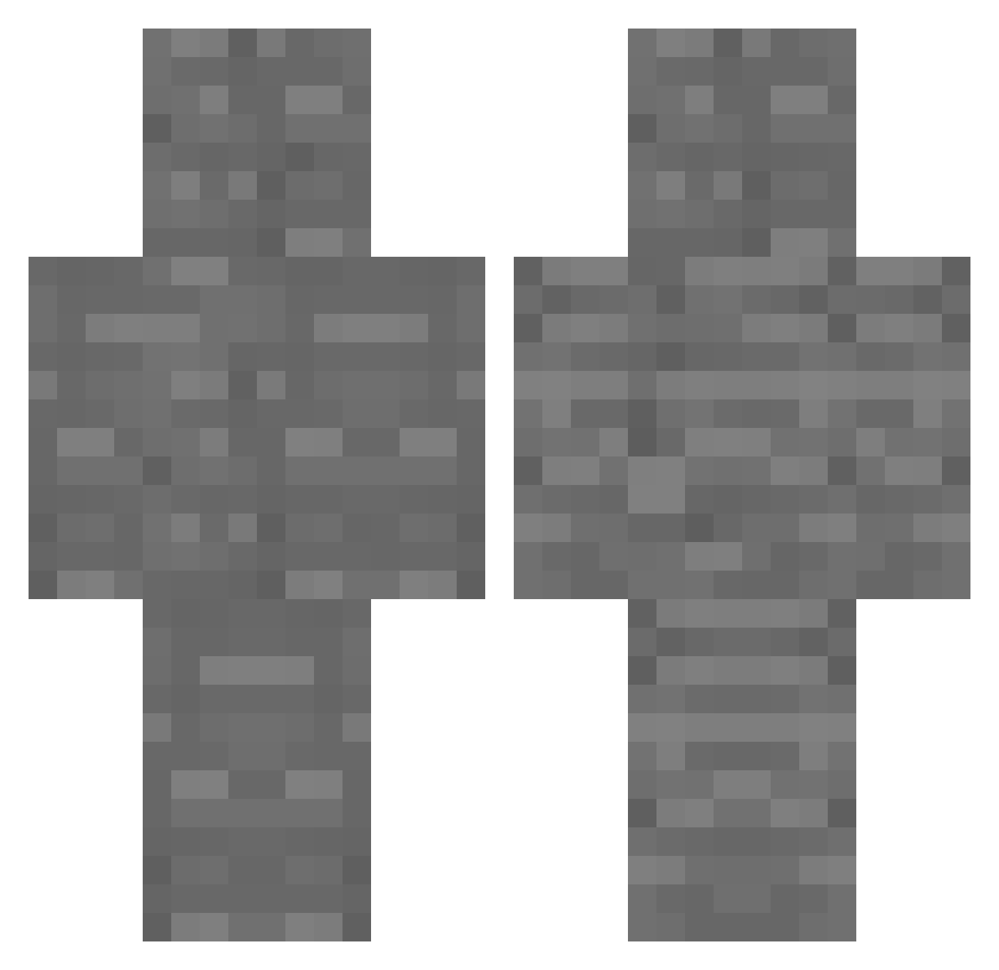 AmtosP Minecraft skin, front and back view