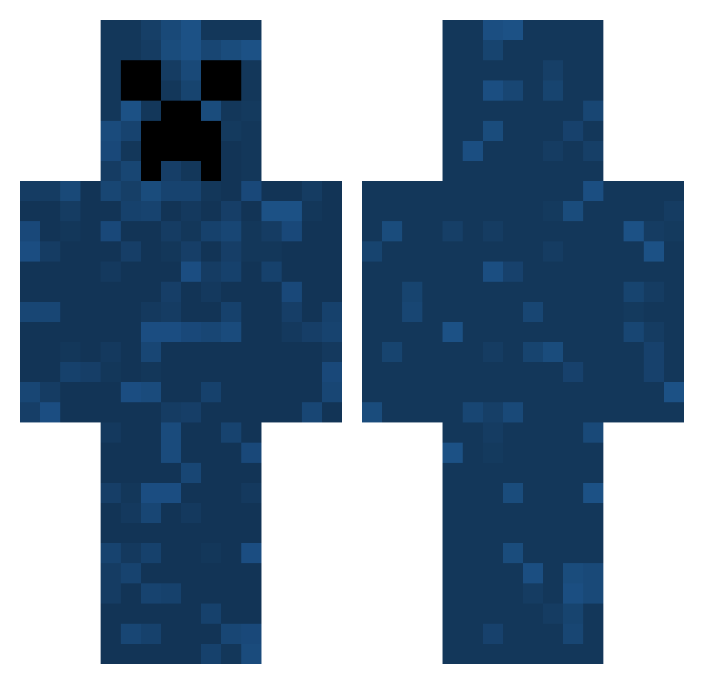 rock_robot Minecraft skin, front and back view
