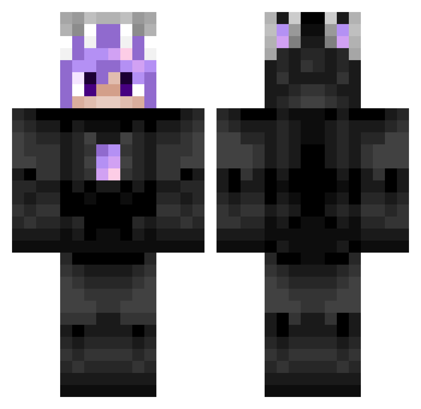 zactavourbolt79 Minecraft skin, front and back view