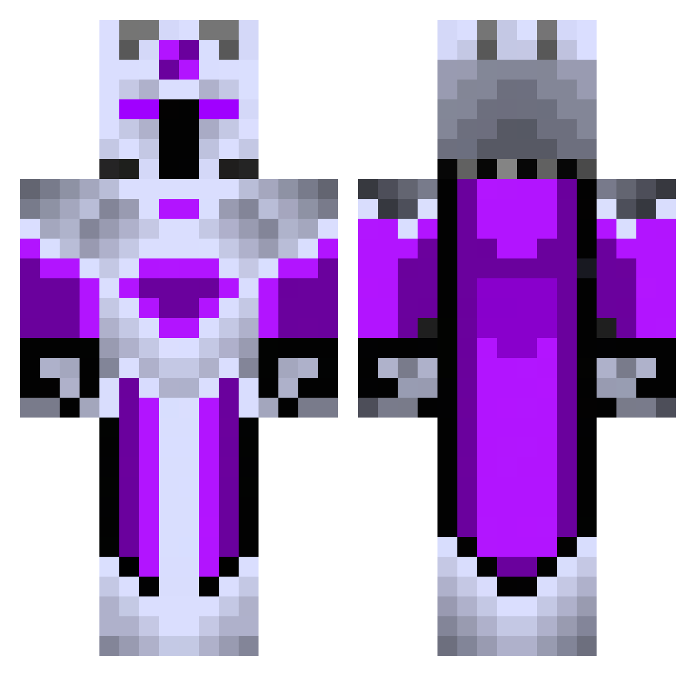 RodimusPrime2 Minecraft skin, front and back view