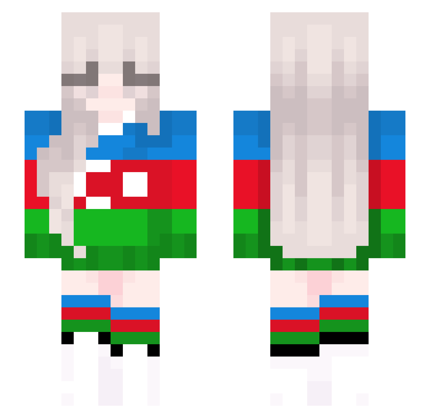 Tagizada483 Minecraft skin, front and back view