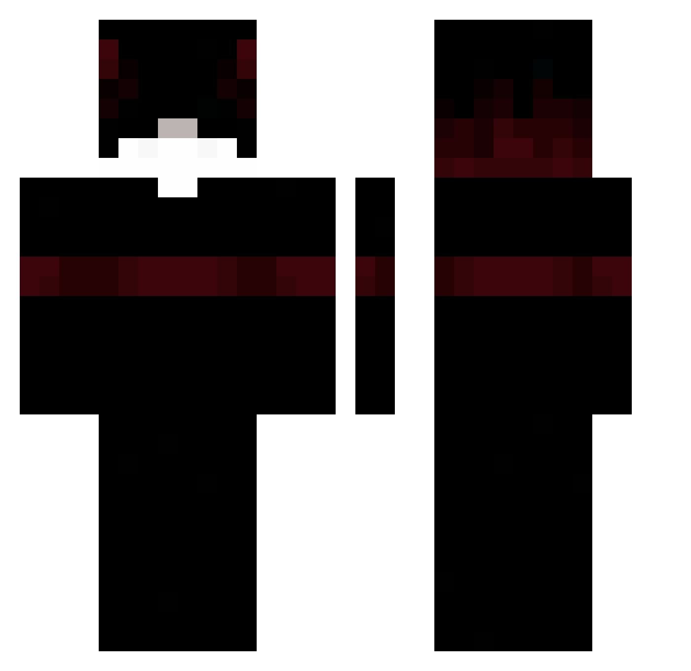Quickeyy Minecraft skin, front and back view