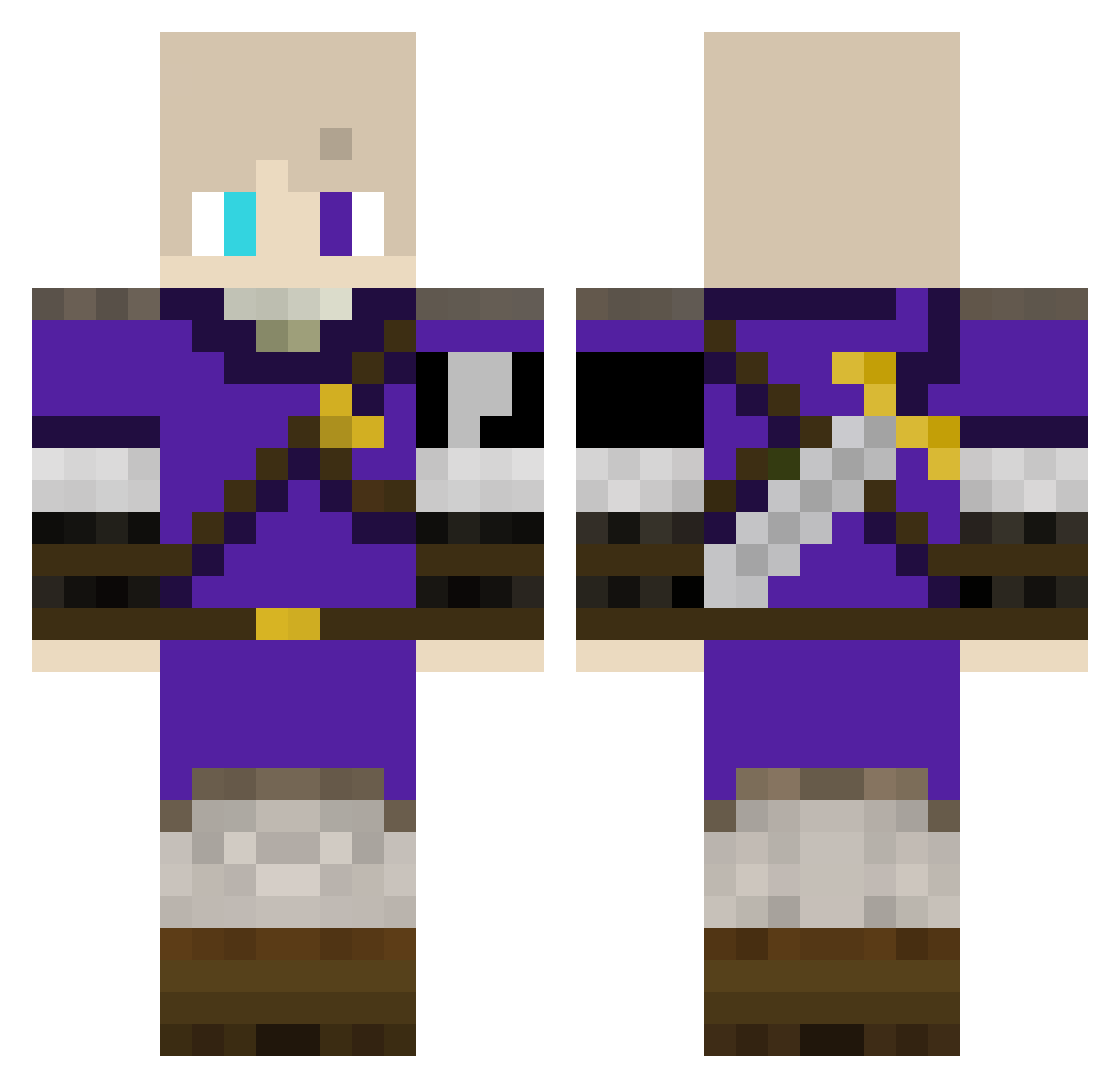 El_Morjdene Minecraft skin, front and back view