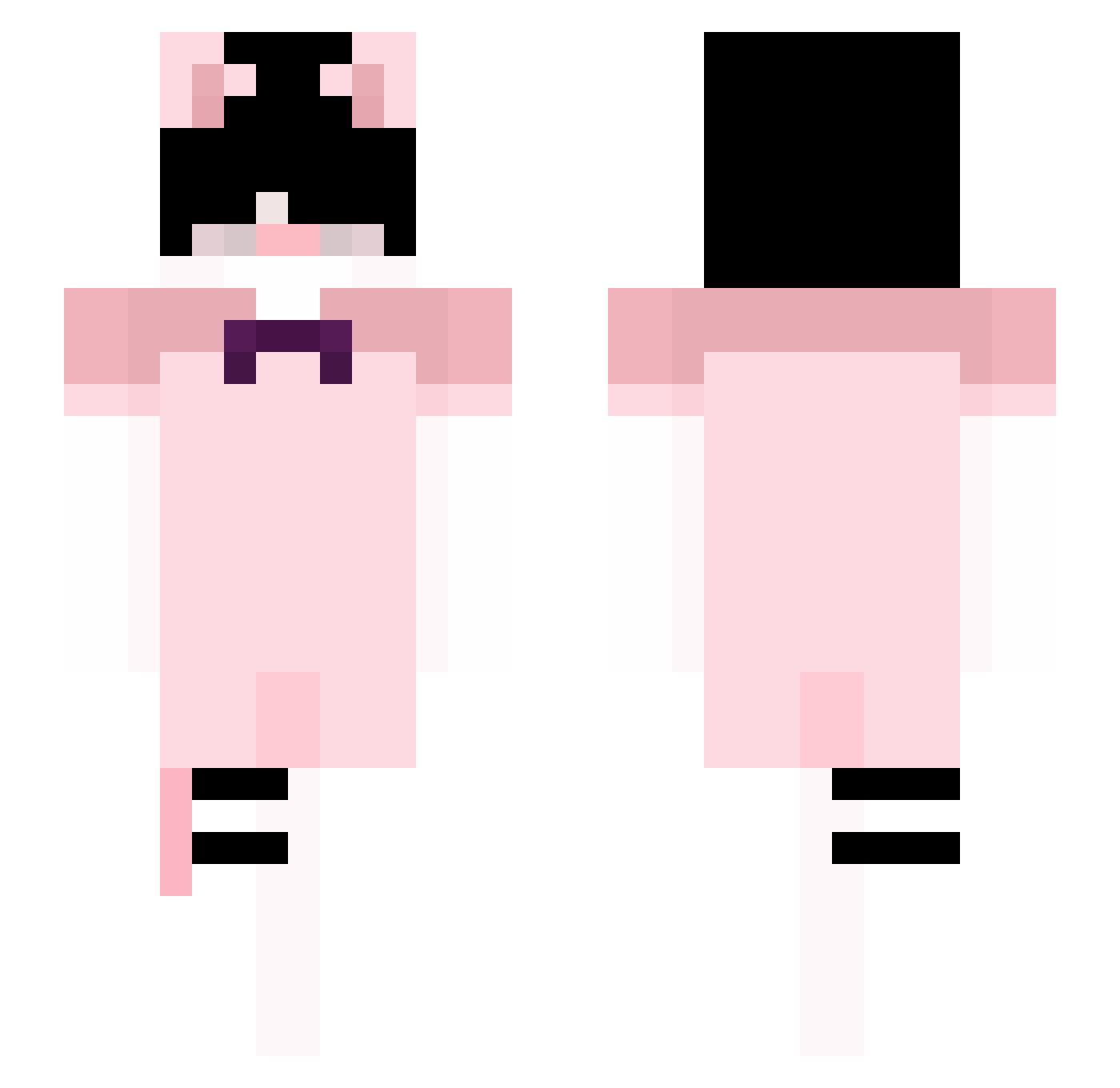 biszu11 Minecraft skin, front and back view