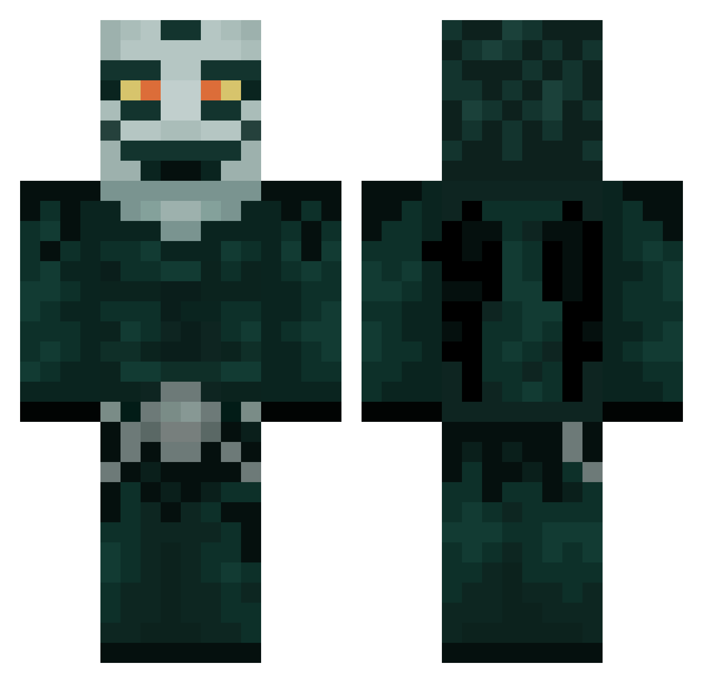 skyler00007 Minecraft skin, front and back view