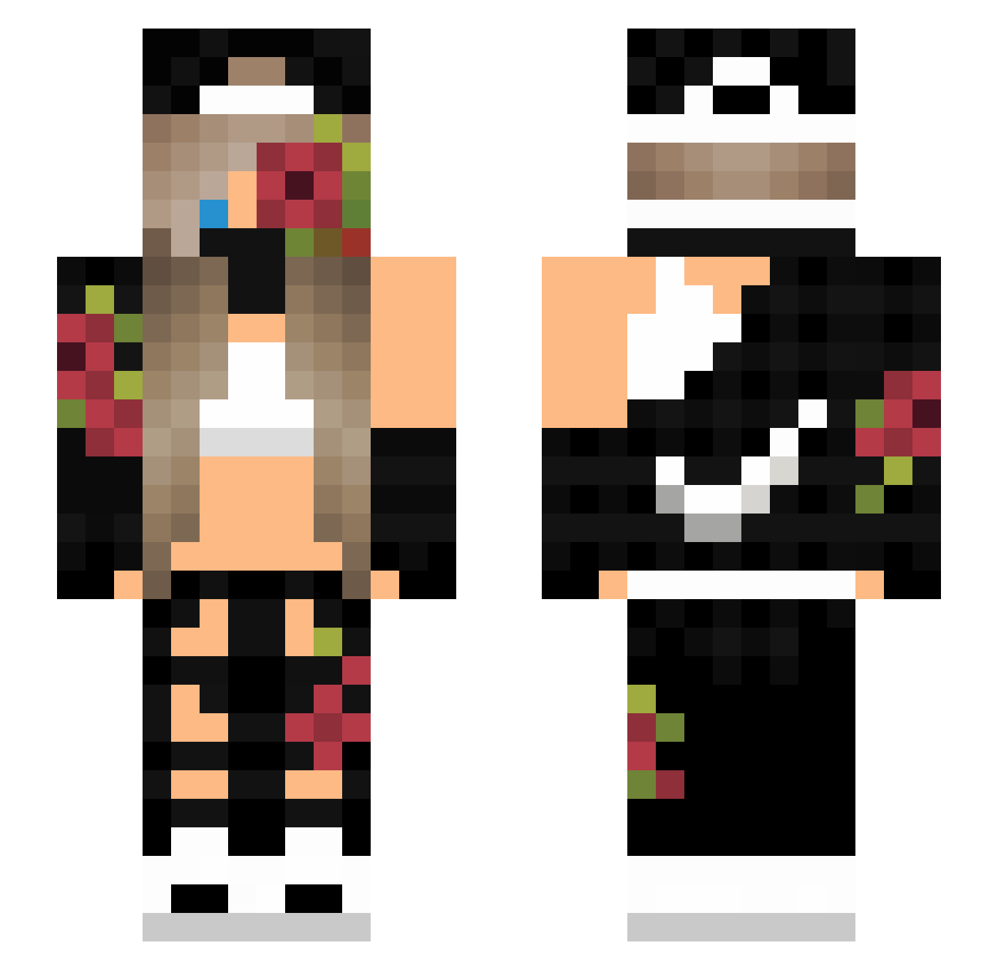 Arisyn_ Minecraft skin, front and back view