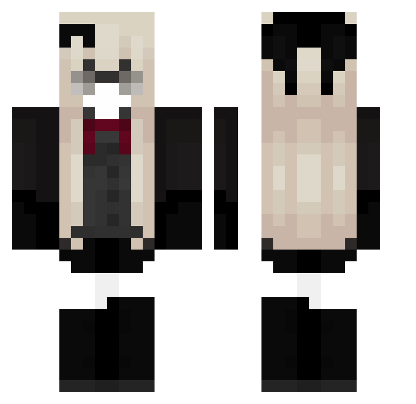 xiong1204 Minecraft skin, front and back view