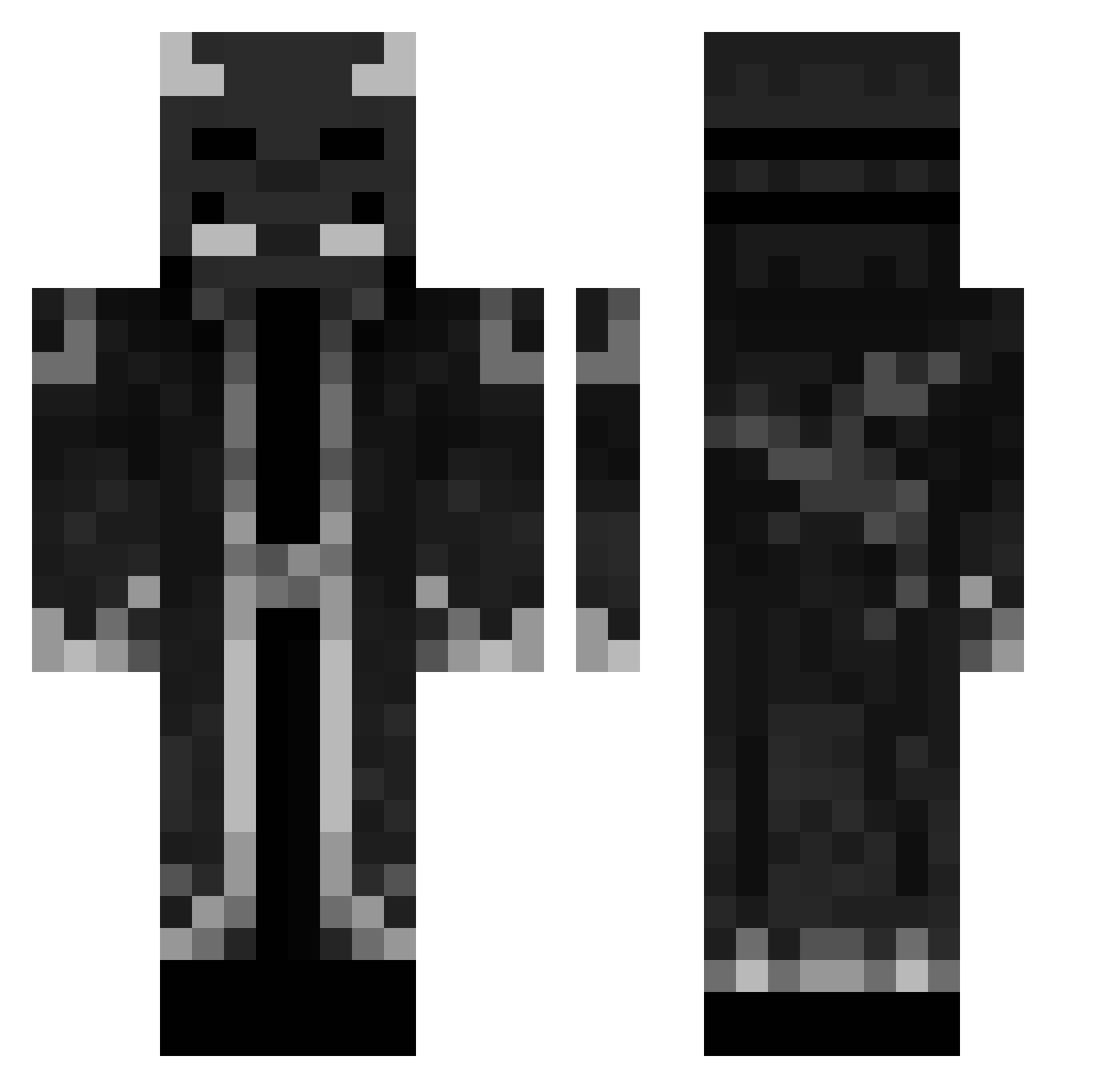 RobertYag333 Minecraft skin, front and back view