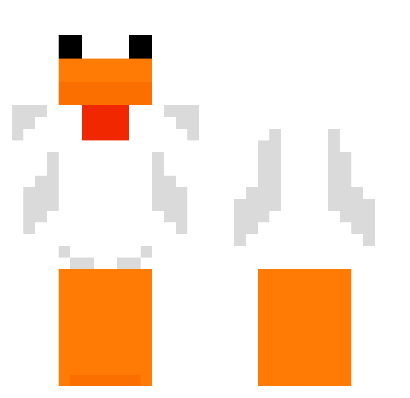 Super_Dononugget Minecraft skin, front and back view