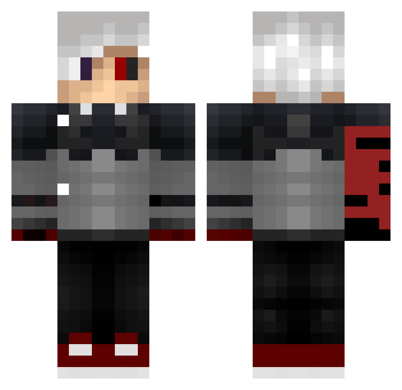 20_CPP Minecraft skin, front and back view