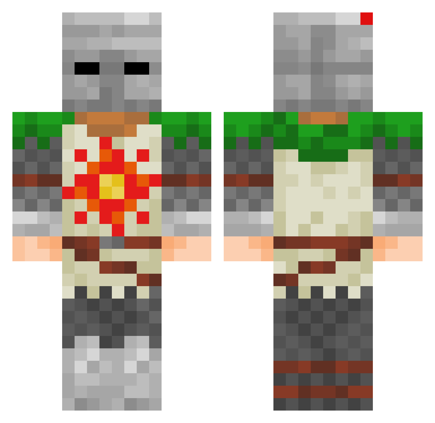 Jms_13 Minecraft skin, front and back view