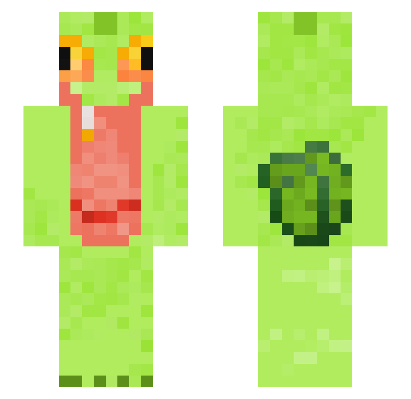 Matiken29 Minecraft skin, front and back view