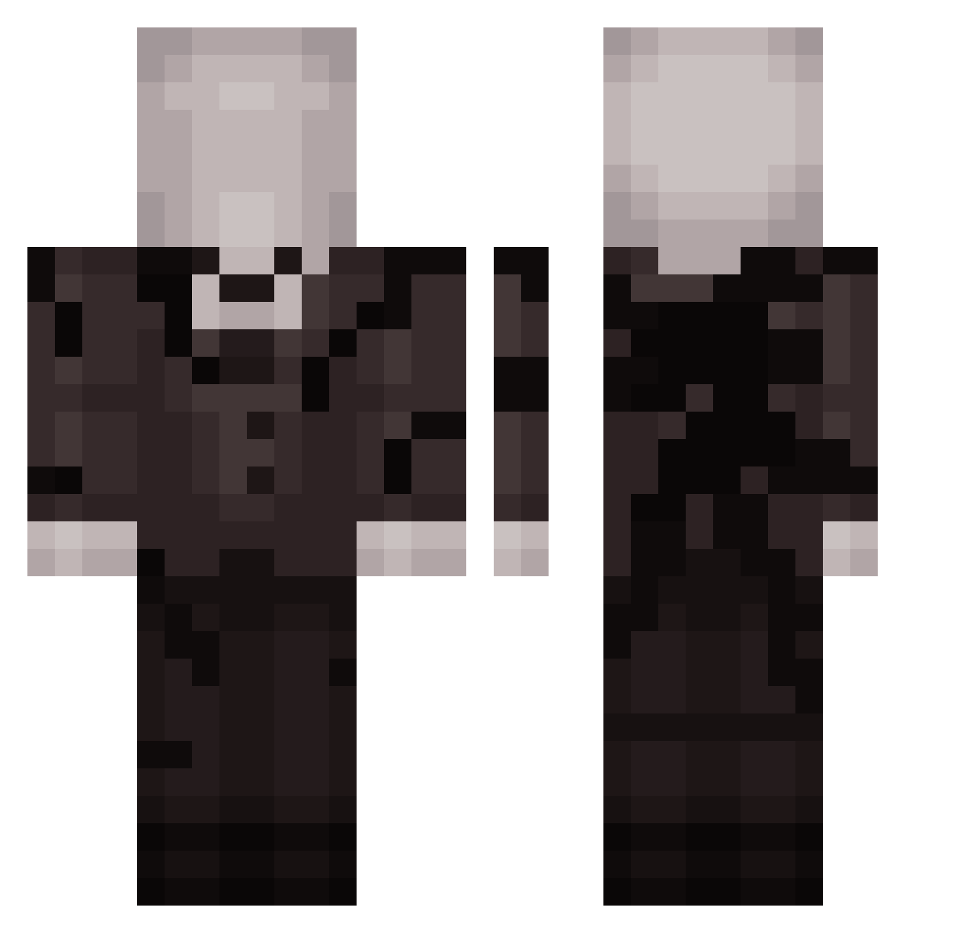 Layth_alanzi Minecraft skin, front and back view