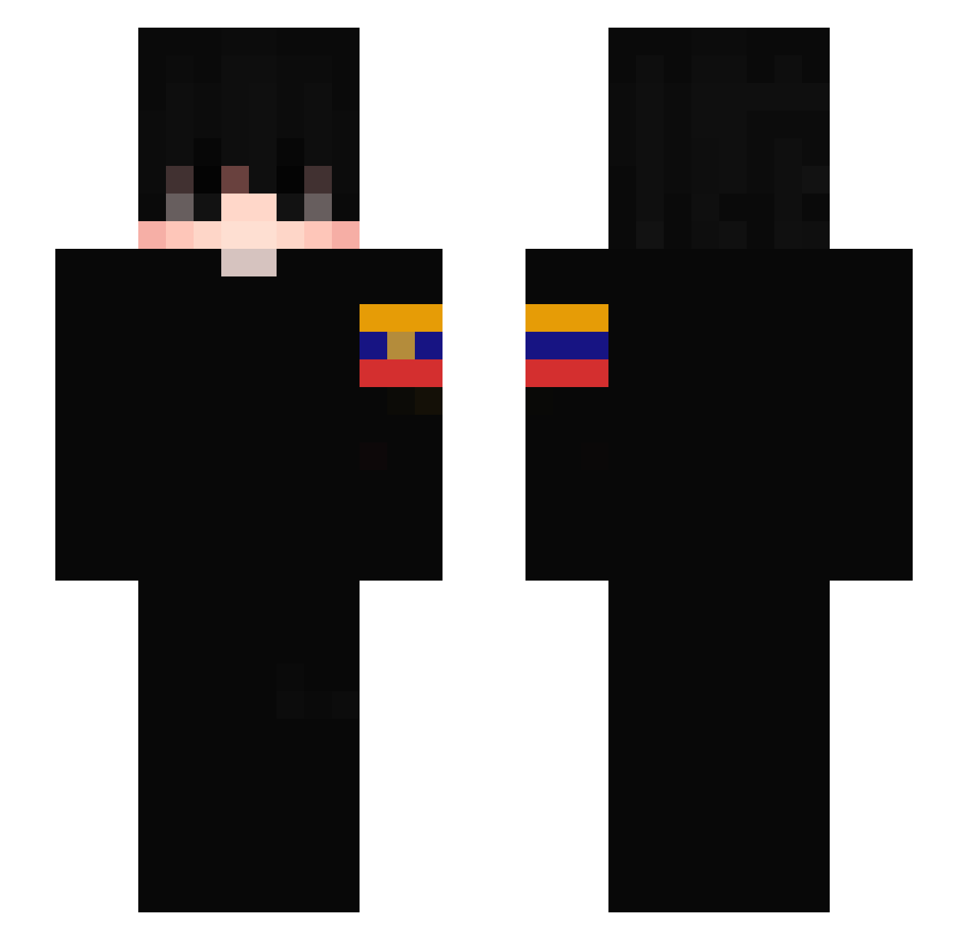 toninho44 Minecraft skin, front and back view