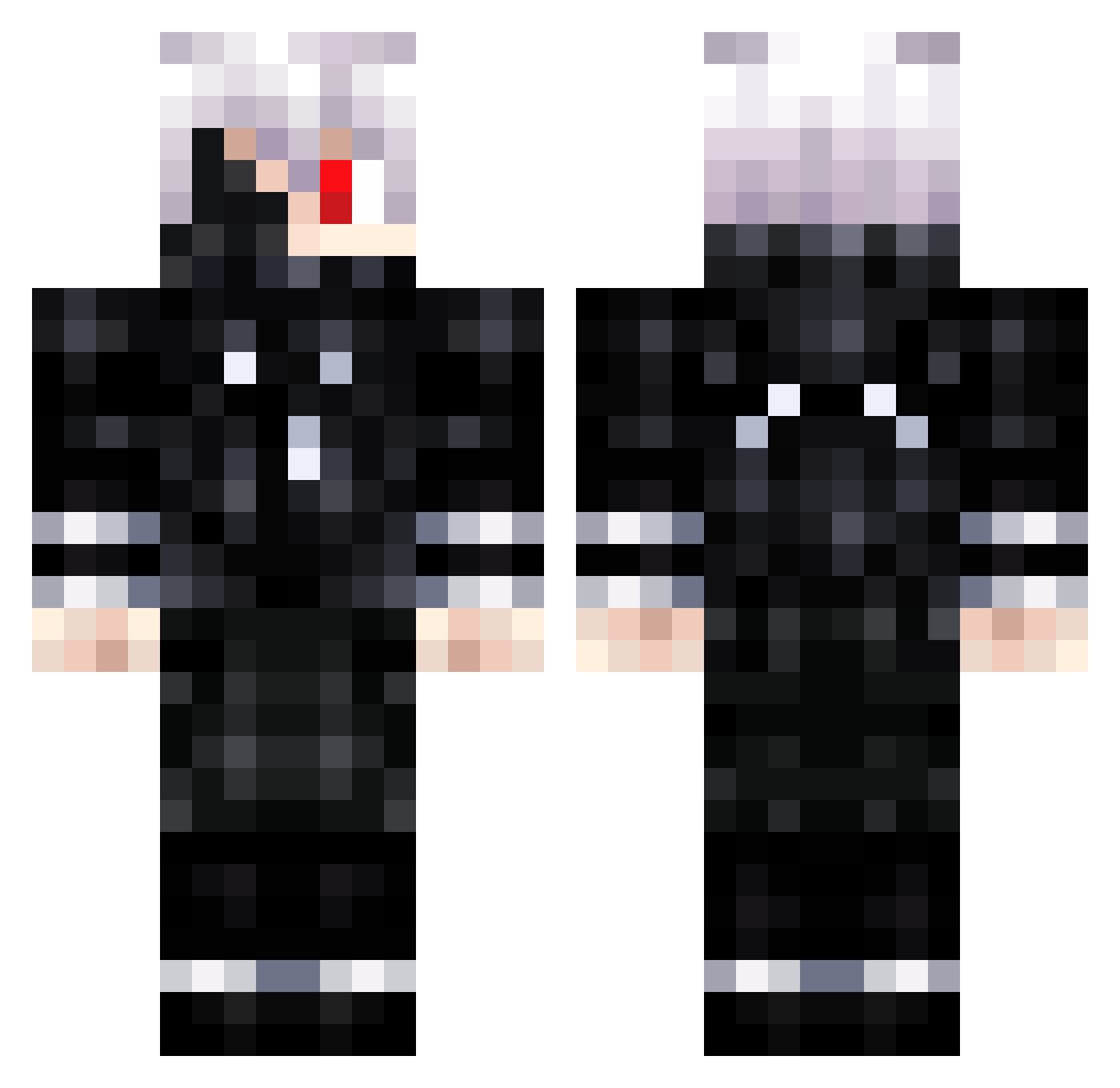 csb_maui Minecraft skin, front and back view