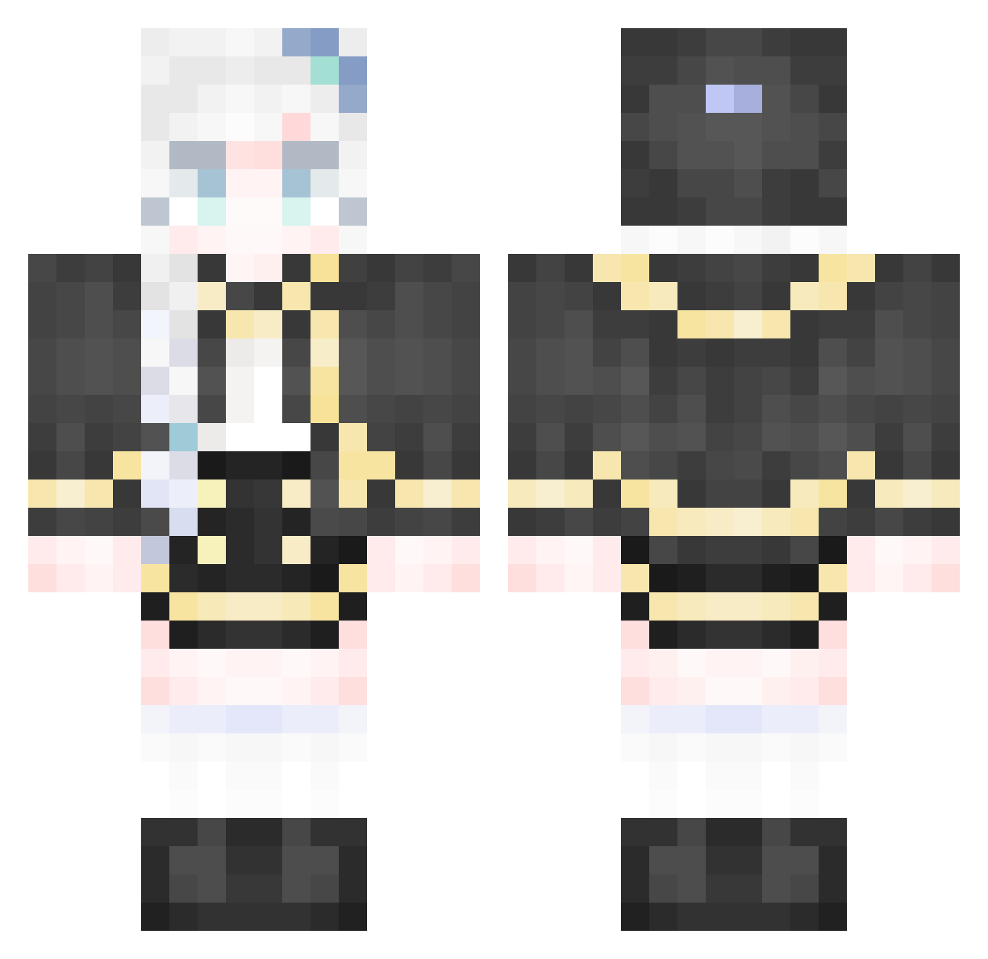 Aude0__ Minecraft skin, front and back view