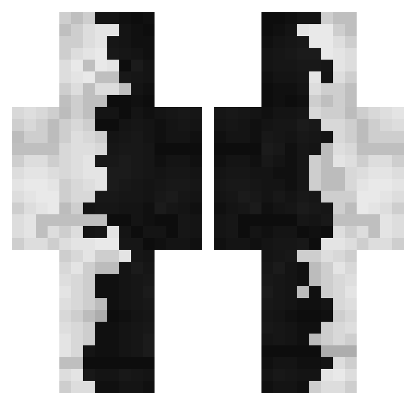zTomyy Minecraft skin, front and back view