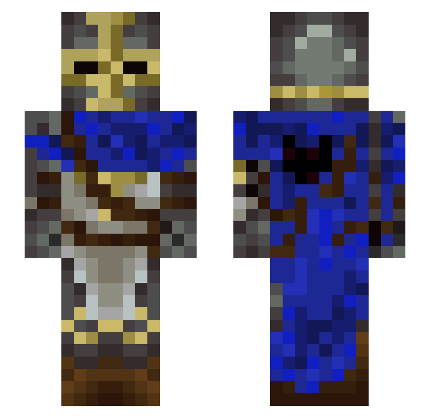 IchbinFinn Minecraft skin, front and back view