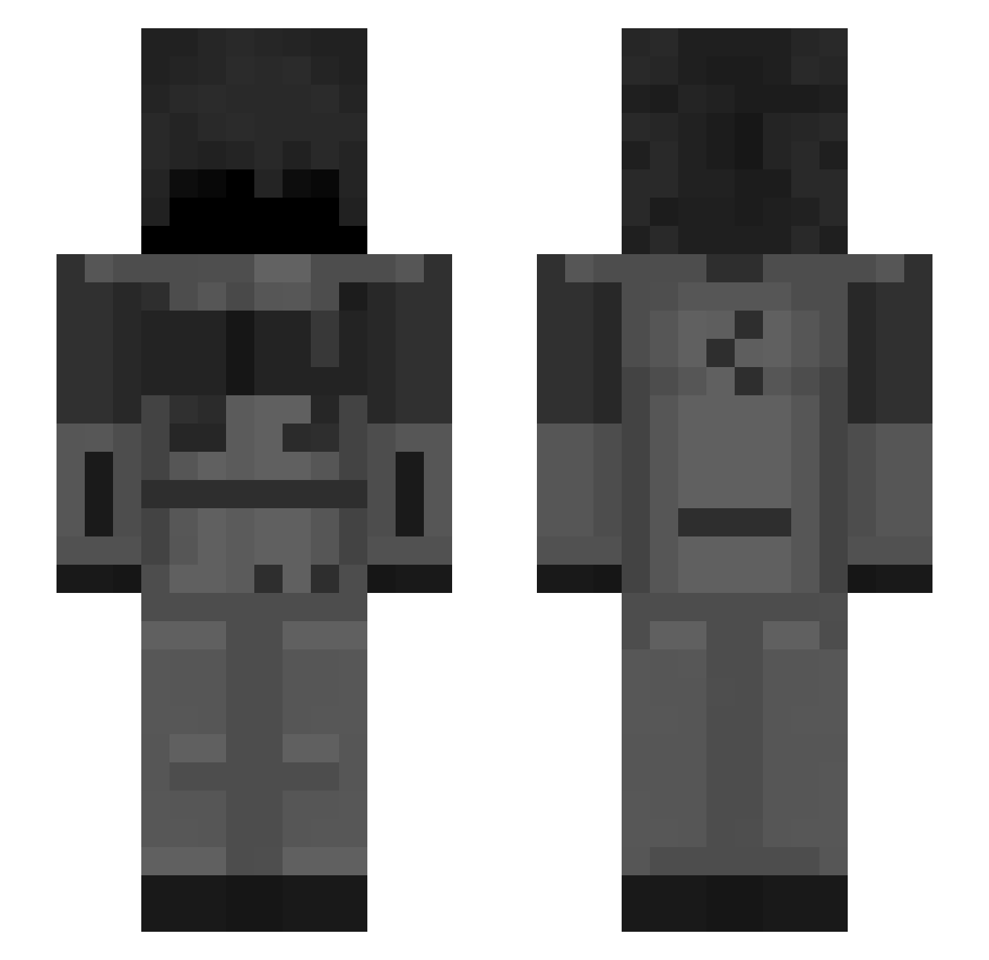 rexy_mcp Minecraft skin, front and back view