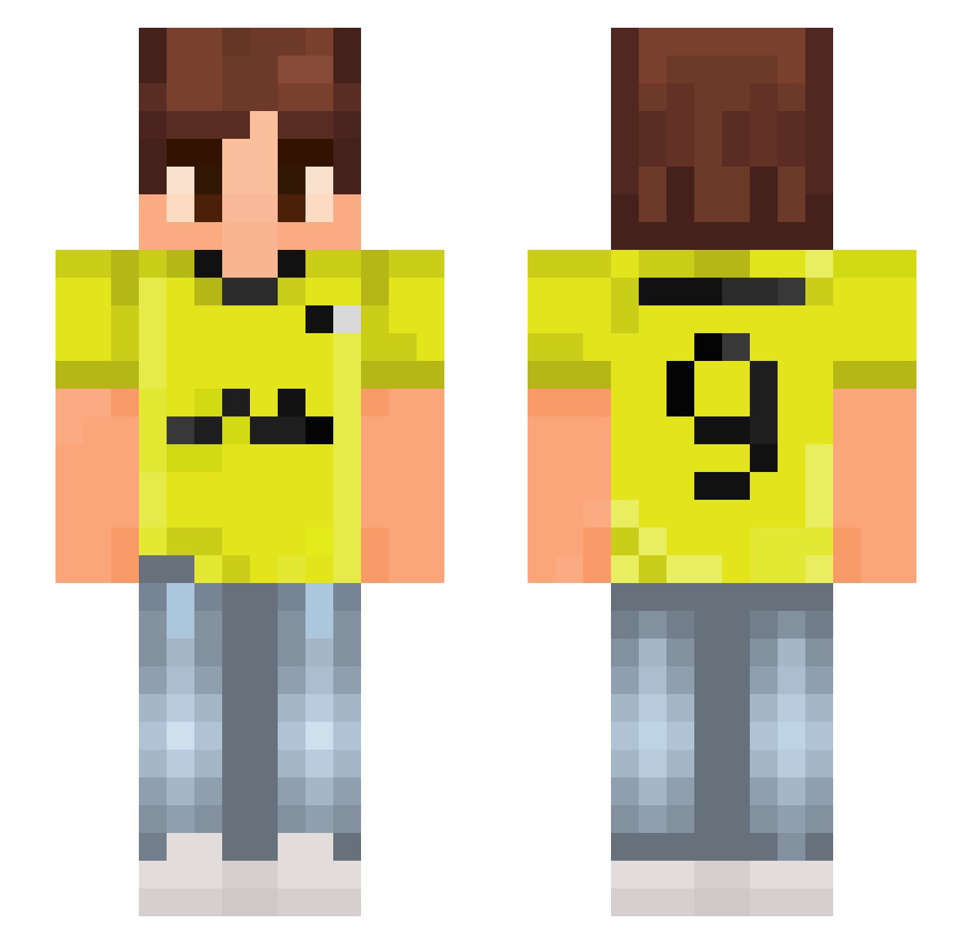 4Leo4 Minecraft skin, front and back view