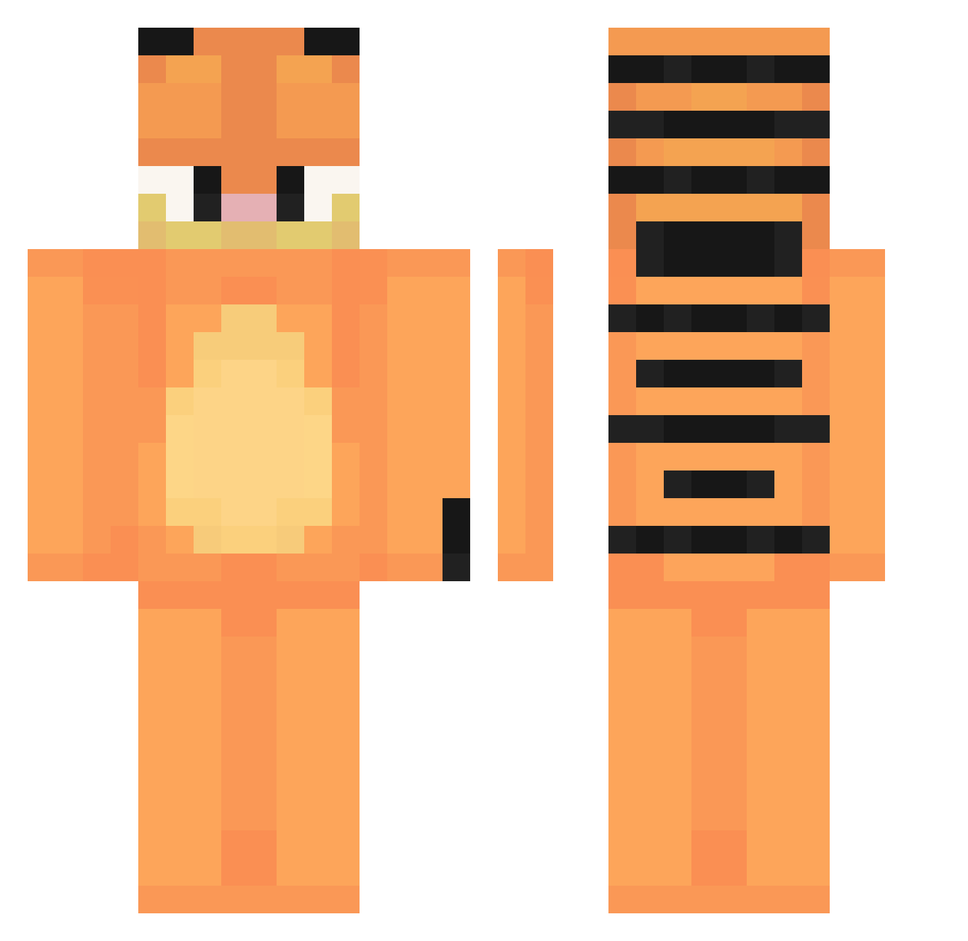 lastwalker Minecraft skin, front and back view