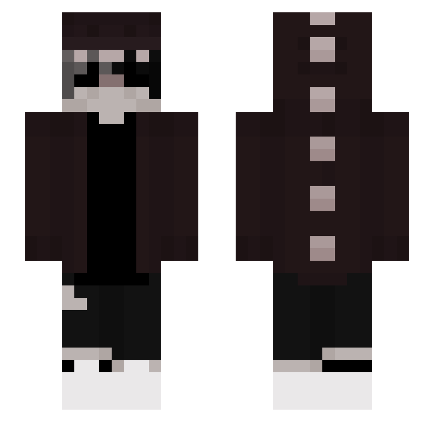 Who_is_AkIto Minecraft skin, front and back view