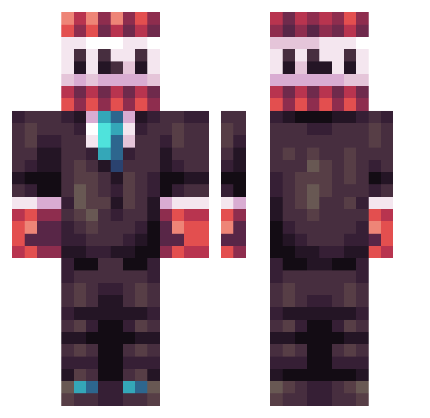 Coffee_MilkTea87 Minecraft skin, front and back view