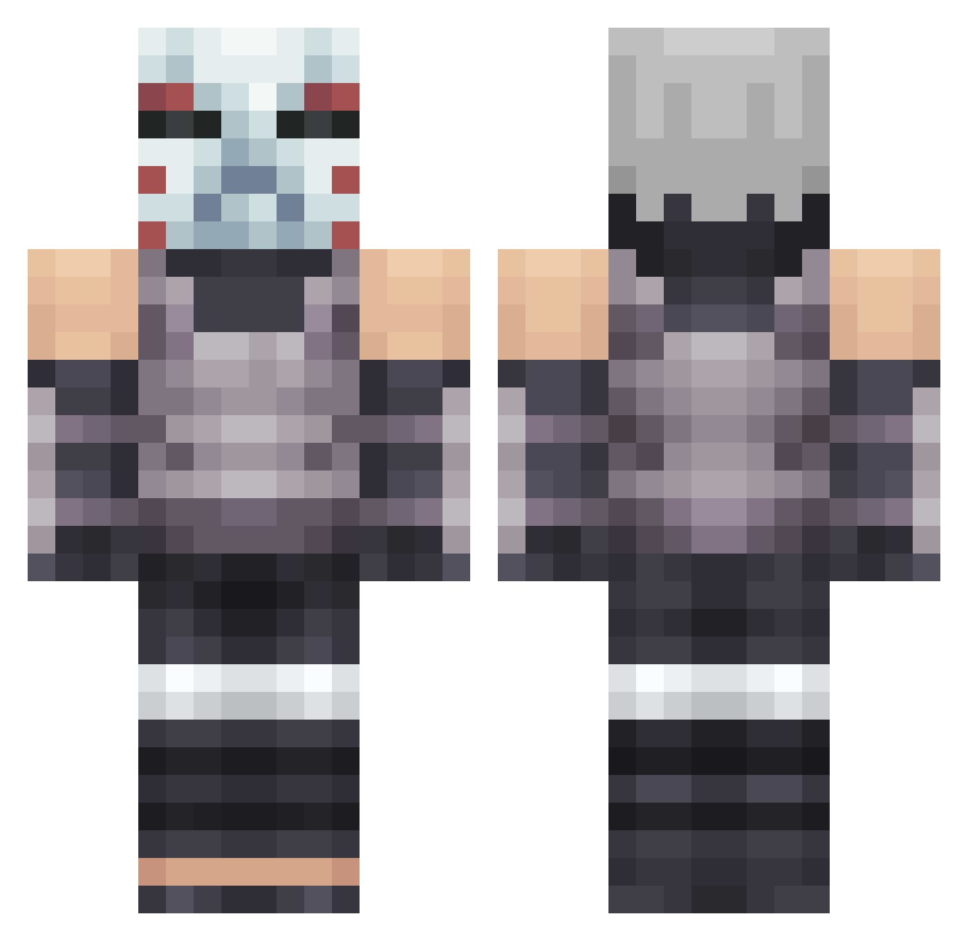 Joe_K Minecraft skin, front and back view