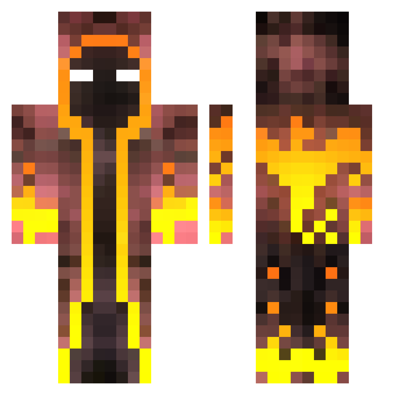 Absolem_play Minecraft skin, front and back view