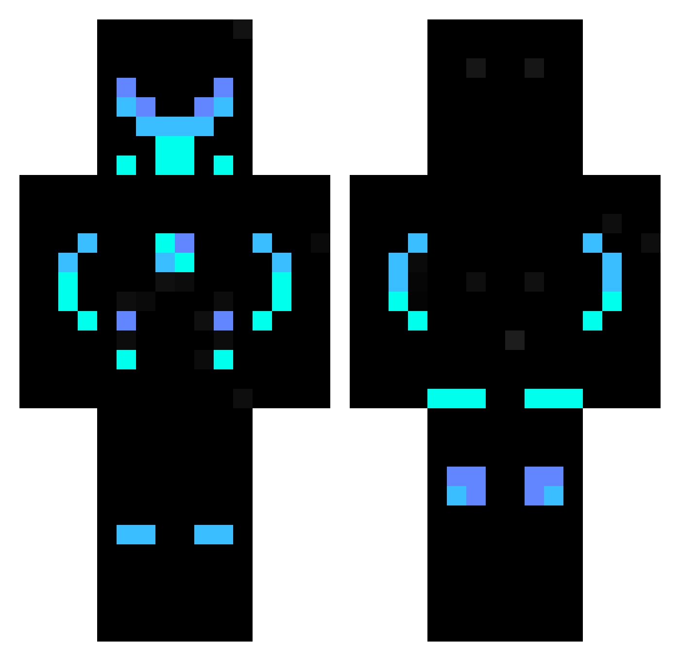 CzapkaPro Minecraft skin, front and back view