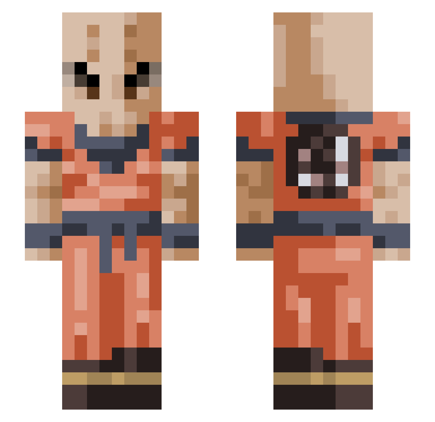 Gabriel_SO Minecraft skin, front and back view