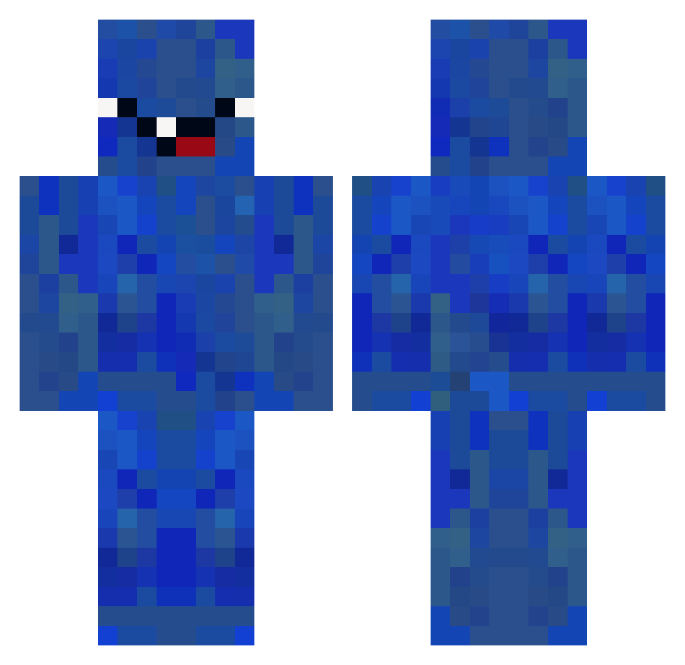 Simia_ Minecraft skin, front and back view