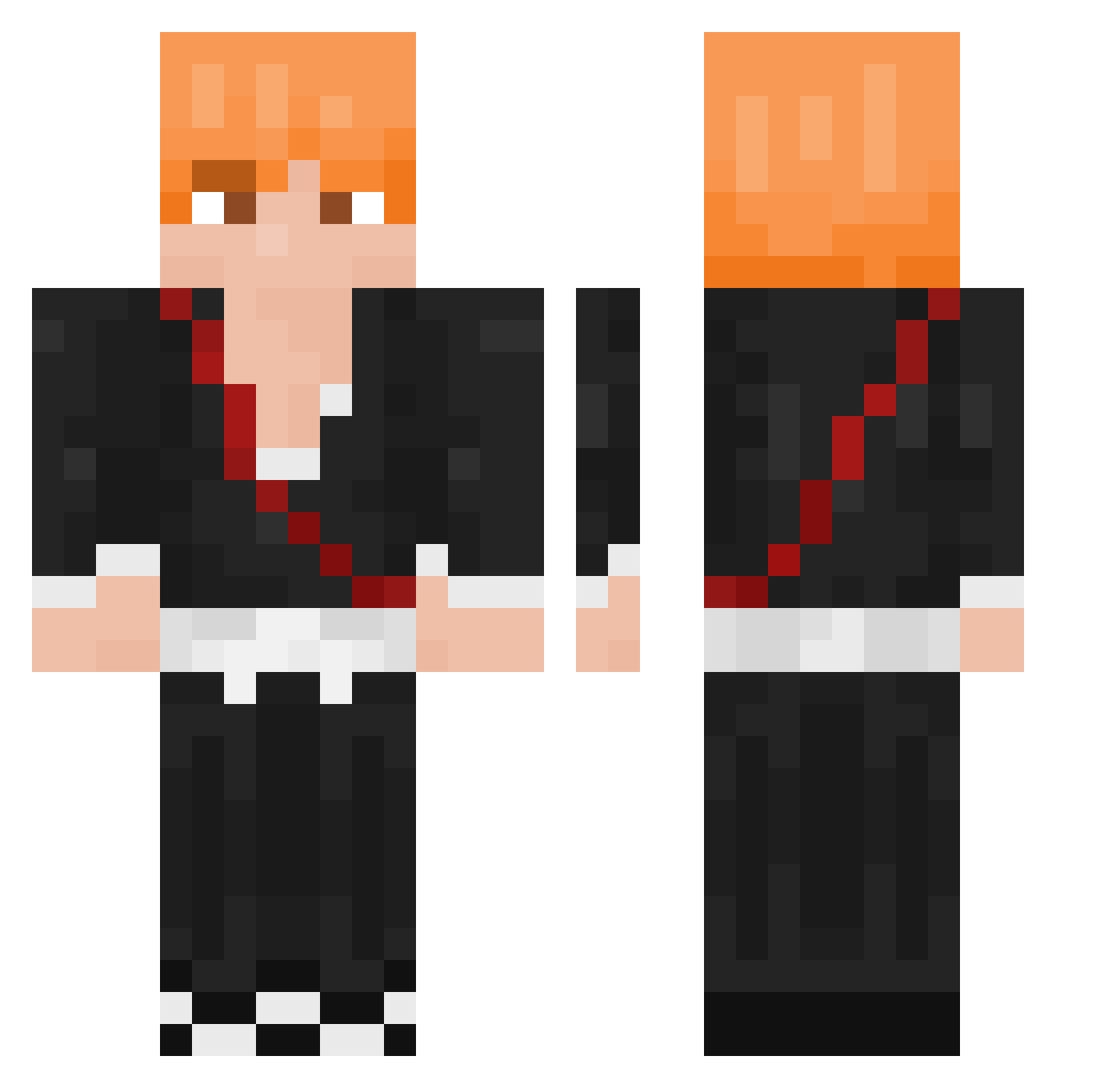 KostaCoffe Minecraft skin, front and back view