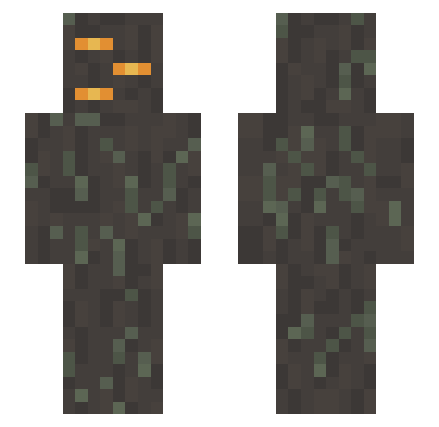 progod25826 Minecraft skin, front and back view