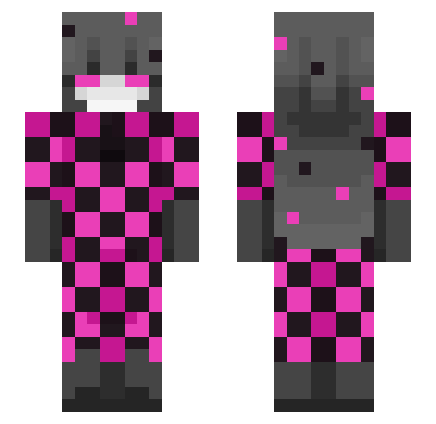 OccultikLad Minecraft skin, front and back view