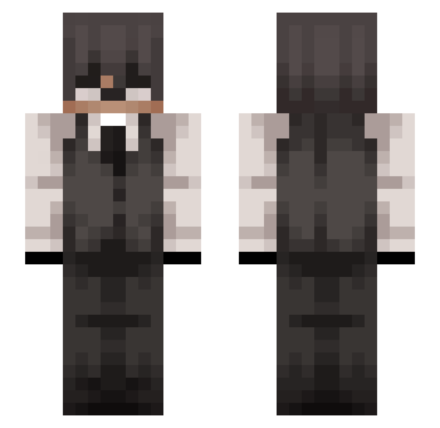 Songhun_XD Minecraft skin, front and back view