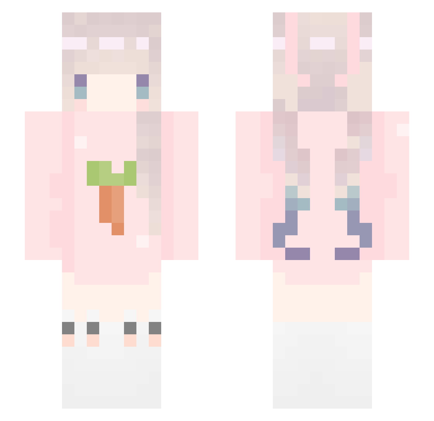 staliemorelikeni Minecraft skin, front and back view