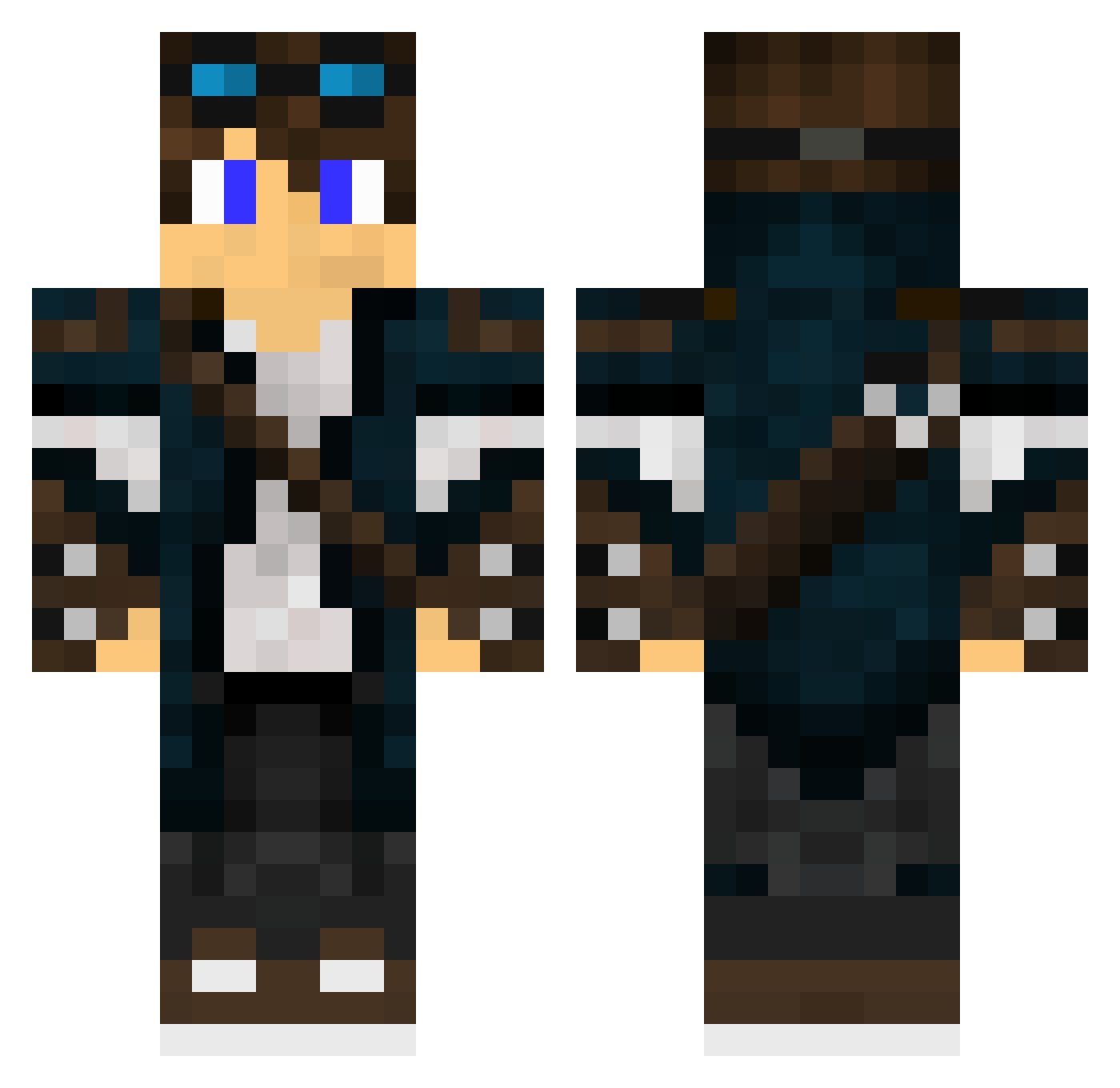 swampfox162 Minecraft skin, front and back view