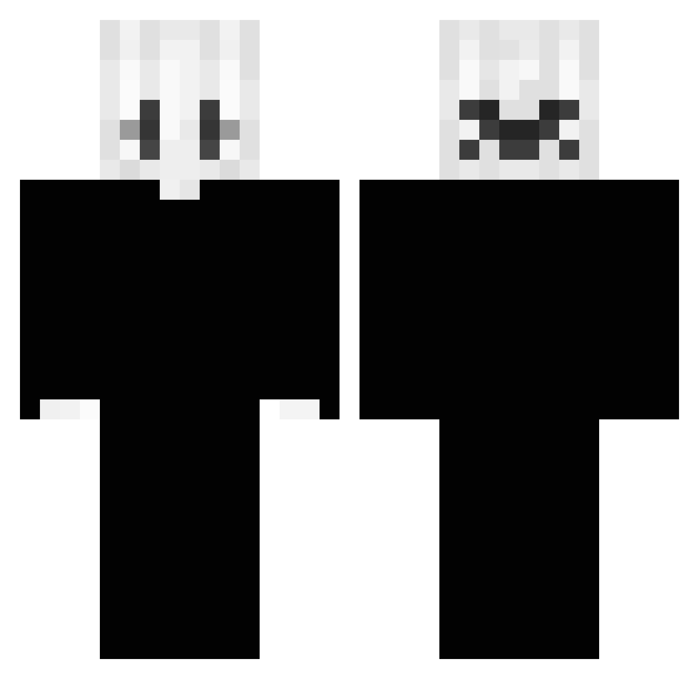 m0ruzo Minecraft skin, front and back view