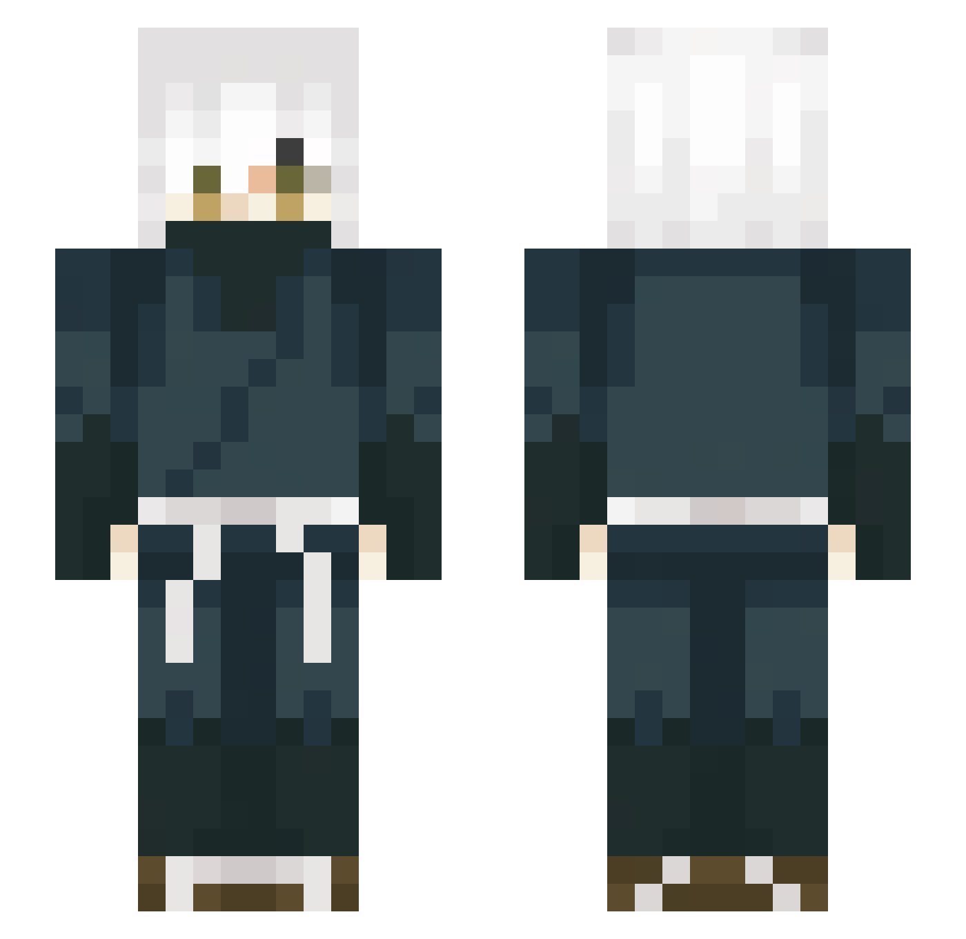 SonhosMeConforta Minecraft skin, front and back view
