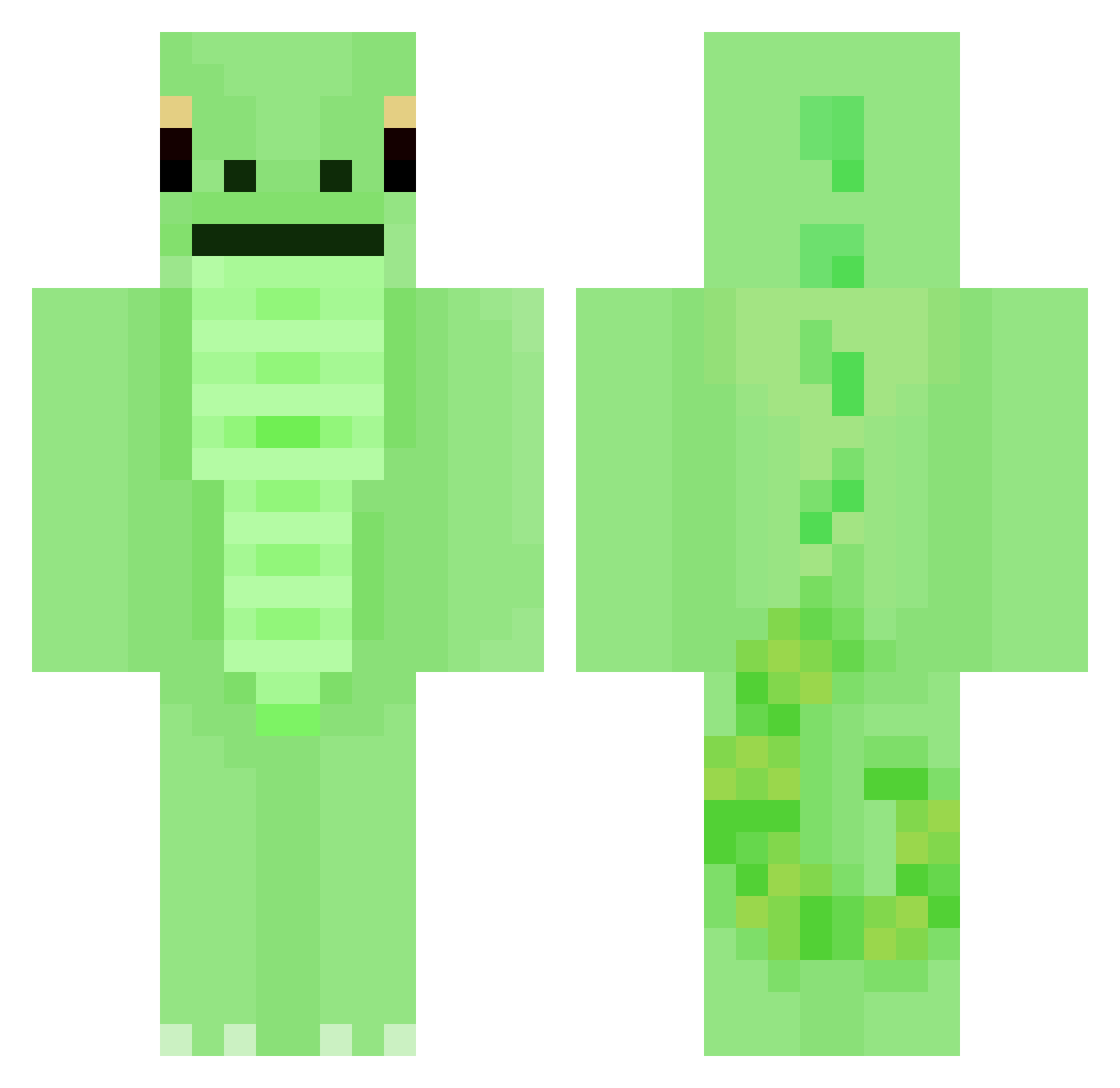 Eclipse002 Minecraft skin, front and back view