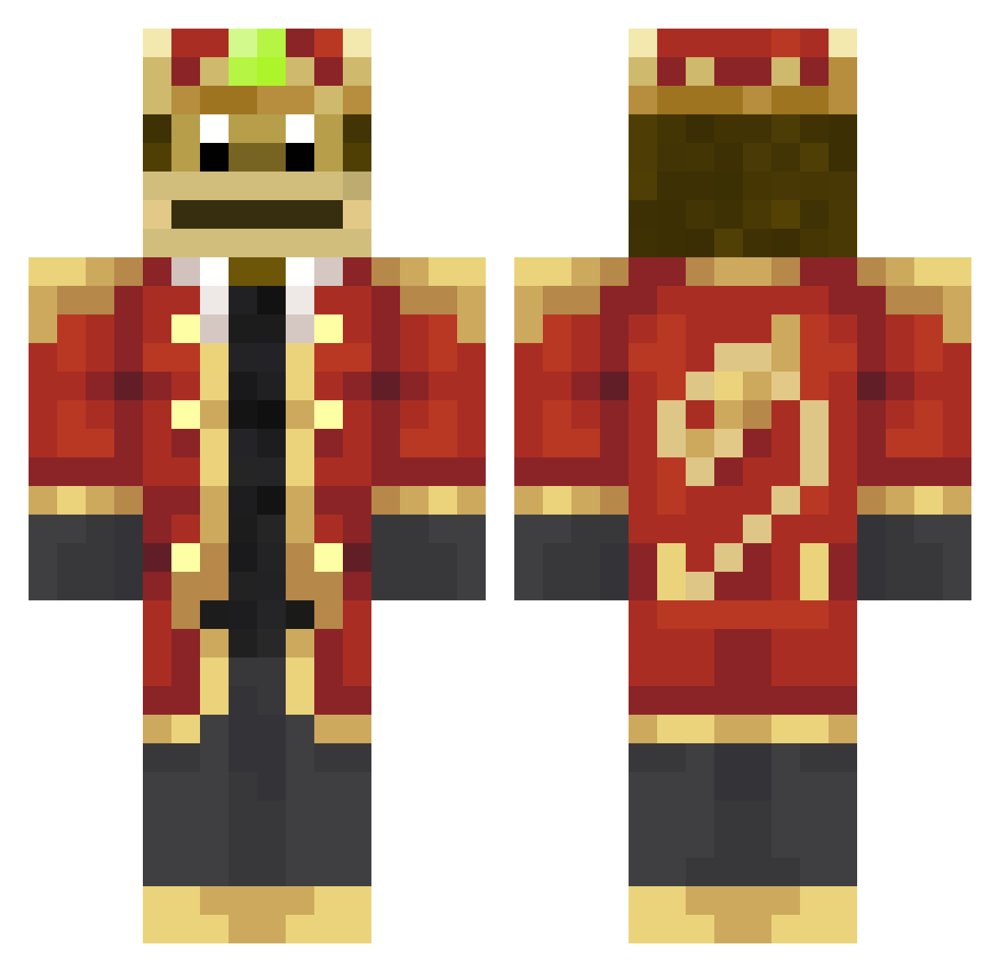 rahim8 Minecraft skin, front and back view