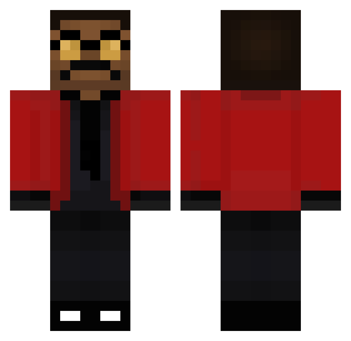 Zibbelkabb Minecraft skin, front and back view