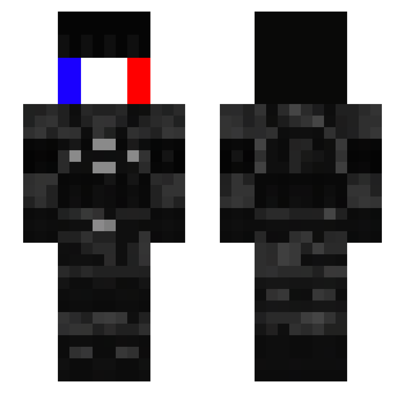 mvrieeisthebest Minecraft skin, front and back view