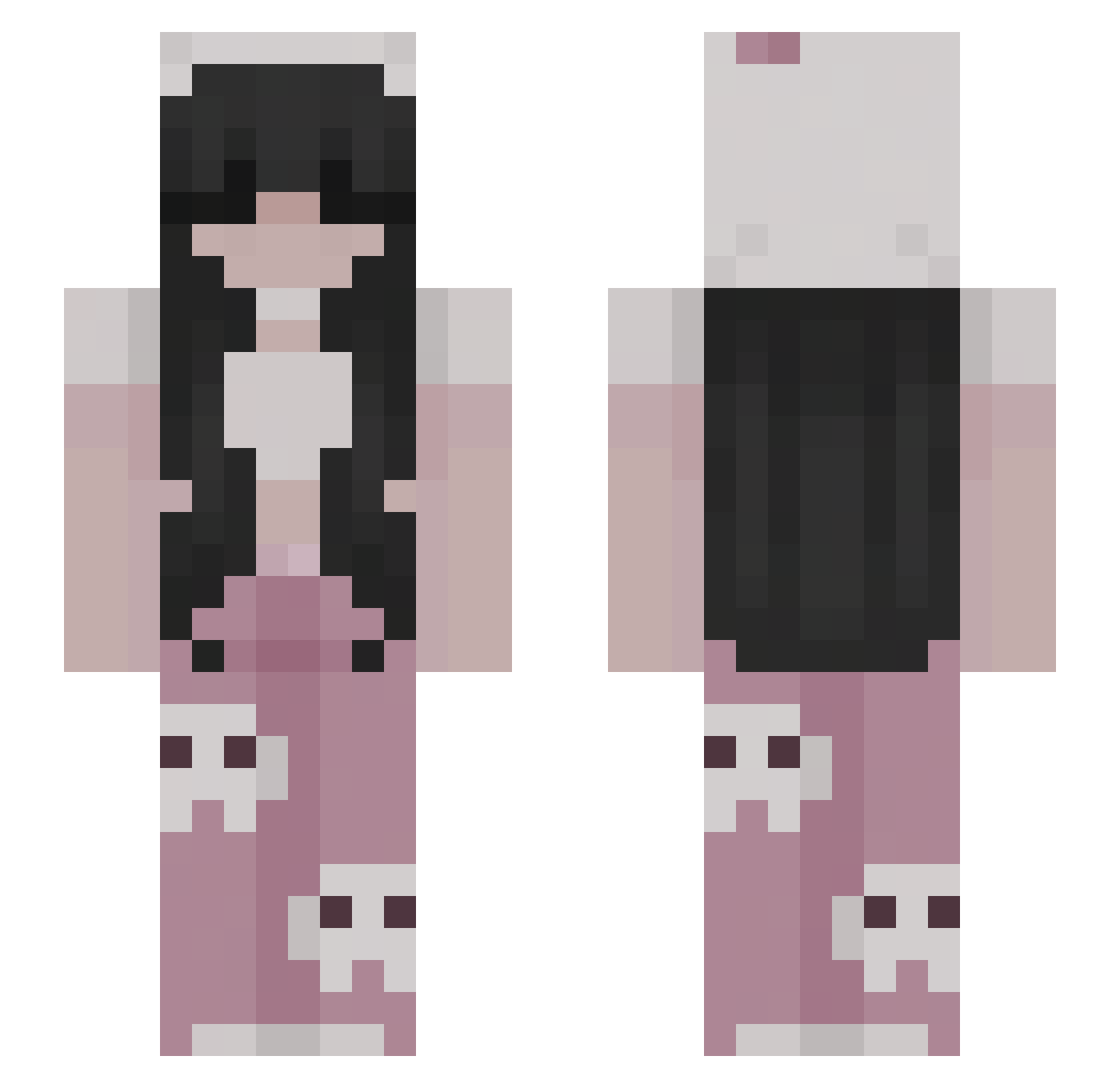 Shpunt Minecraft skin, front and back view